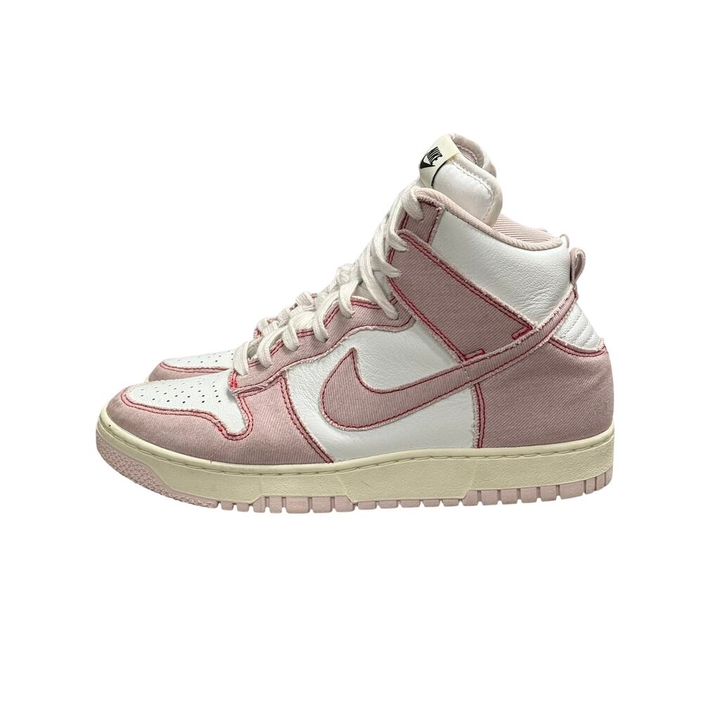Nike Dunk Men's High Vintage 1985 Barely Rose and White Size 8